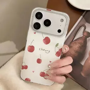 Cherry Full Deck Vẽ cho 16 trường hợp iPhone 17Air Double Layer Case 14 13 11Pro