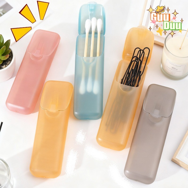 [GuuDuu] Hộp đựng tăm di động - Hộp đựng Mini du lịch ngoài trời - Hộp đựng khăn bông kim - Hộp đựng tăm có thể tái sử dụng - Đồ dùng sắp xếp di động du lịch