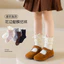 Bé Gái Gothic Ren Công Chúa Giữa Ống Tất Nấm Bên Cọc Tất Nơ Xuân Thu M-XL BKDR