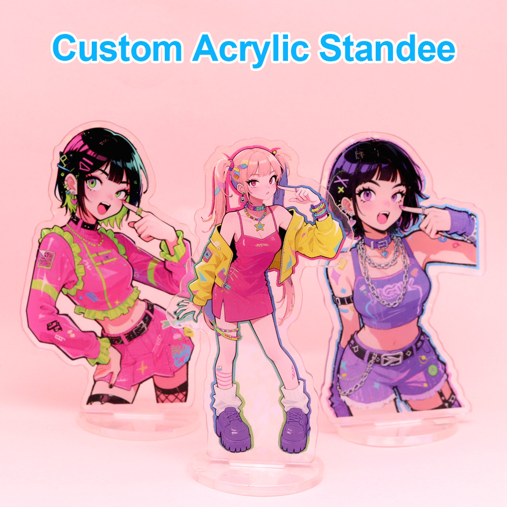 Custom Your Standee Anime Figure Clear Acrylic Cartoon Model Plate Desk ...