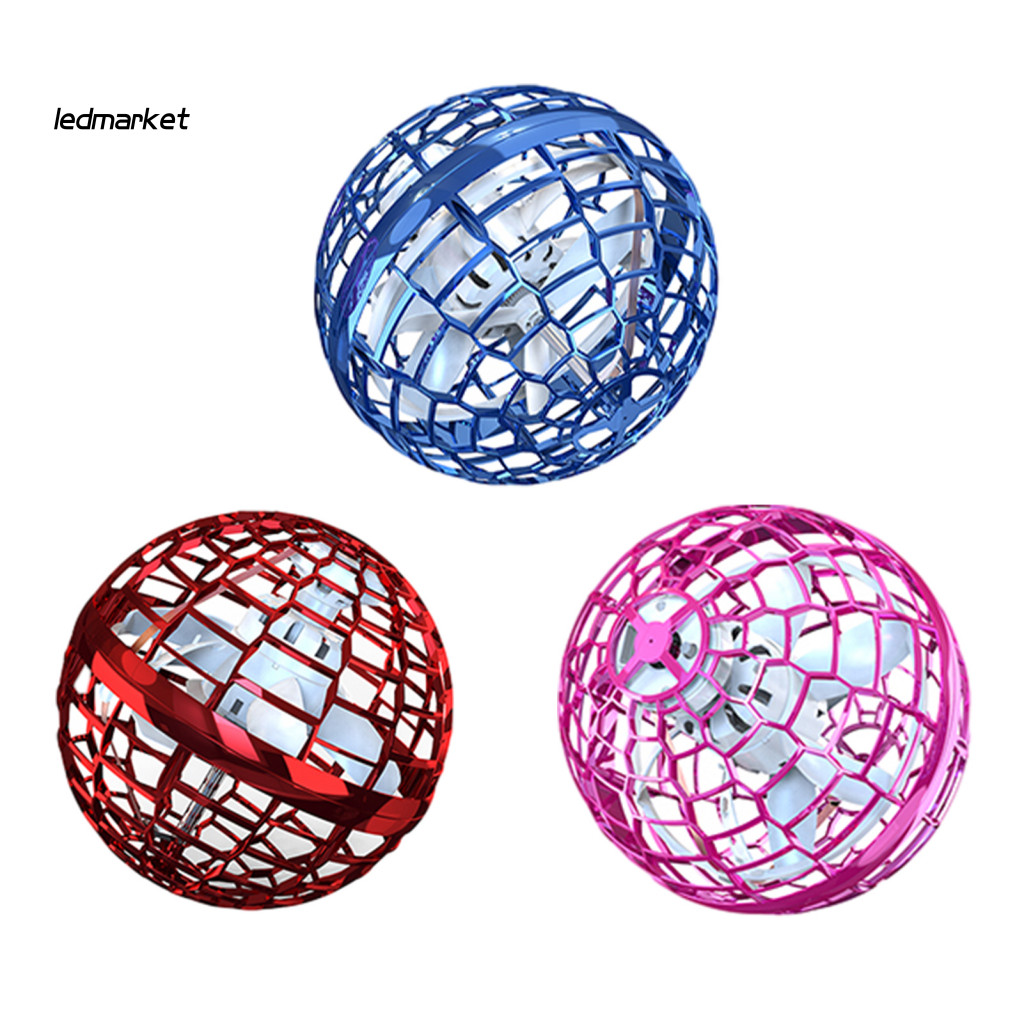 (Ledmarket) Đồ chơi quả cầu Hover Orb Đồ chơi ma thuật Hover Quả cầu Đồ chơi bóng quả cầu với đèn Led đầy màu sắc 360° Xoay Ufo Sphere Điều khiển từ xa Boomerang Fidget Spinner Trong nhà bay ngoài trời cho