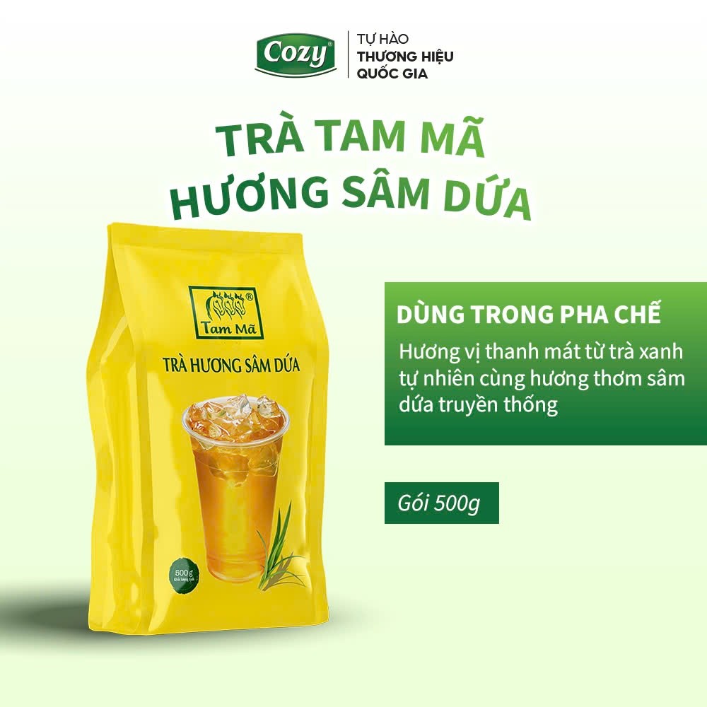 Combo 3 Trà Sâm Dứa Tam Mã, Trà Lài, Hồng Trà Thanh Nhiệt, Mát Gan, Pha Trà Tắc Trà Chanh Trà Sữa Gói 500g