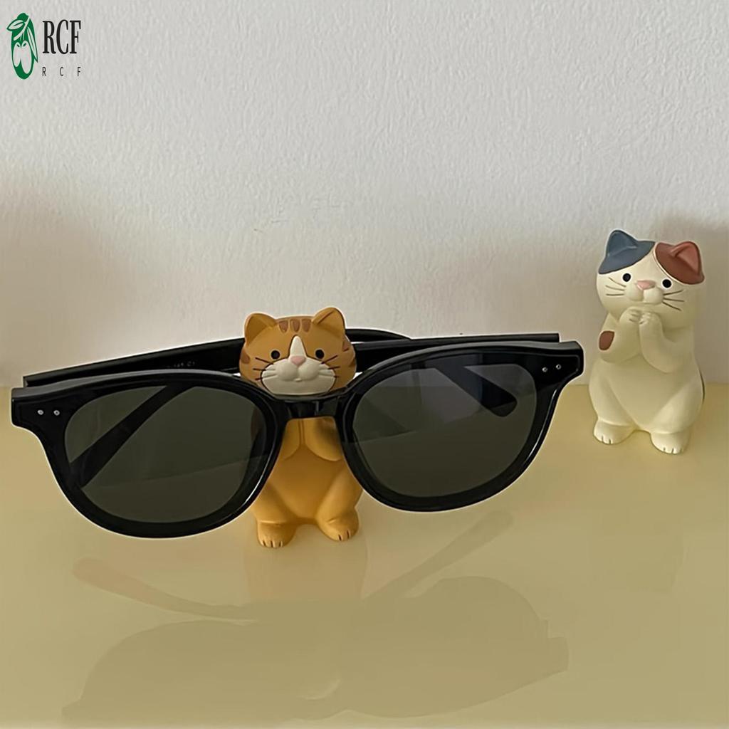 Giá đỡ kính mèo dễ thương, hình dạng động vật, phù hợp trưng bày kính râm trên quầy nhà bếp