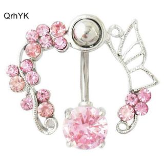 Miếng dán vòng 2 hình bướm màu hồng pastel, xuống rốn dễ dàng sử dụng - Thời trang nữ