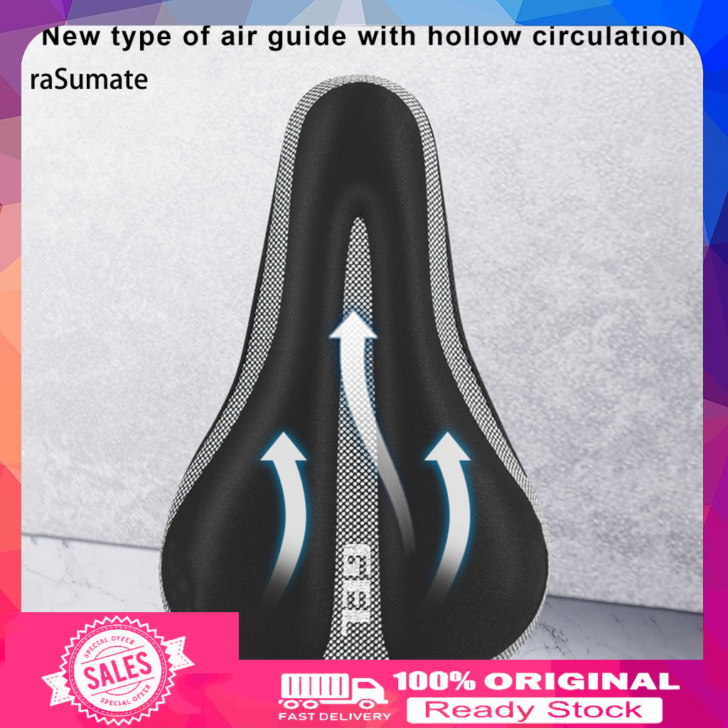 Vỏ đệm ghế xe đạp silicone siêu mềm dày, bọc yên xe đa năng cho xe leo núi