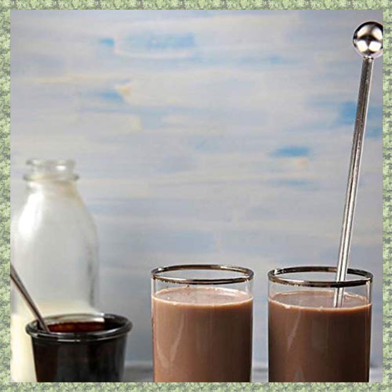 (C Z G L) 5 Chiếc Que Swizzle Có Thể Tái Sử Dụng Máy Khuấy Cà Phê Đồ Uống Khuấy Gậy Khuấy Thép Không Gỉ Cocktail Swizzle Stick Bạc Thẳng Thanh Máy Xay Sinh Tố