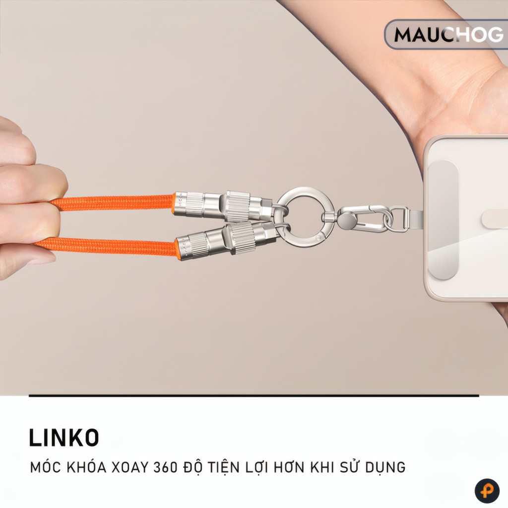 Dây Đeo Điện Thoại Kiêm Cáp Sạc Nhanh Độ Dài 30cm 90cm 120cm Cho iPhone iPad Macbook Airpods Samsung