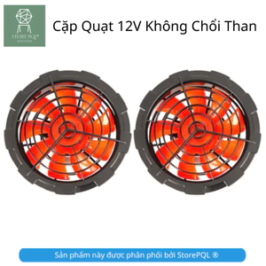 Quạt Áo Điều Hòa 12V cam kết không chổi than siêu mạnh với khung nhựa ABS siêu chắc chắn 5V 18V mùa hè