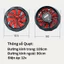 Quạt Áo Điều Hòa 12V, Không Chổi Than, Chạy Khỏe, Bền, Phụ Kiện Áo Điều Hòa GIFV