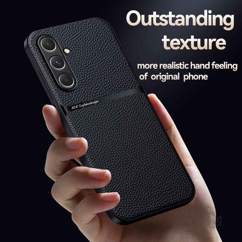 Ốp Lưng Cho Samsung Galaxy A57 A37 A17 A16 A26 A36 A56 A55 A35 A25 A15 A54 A34 A53 A52S Vỏ Bảo Vệ Ống Kính Chống Sốc Từ Tính Da PU