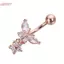 HFSHY Bướm Zircon Thép Rốn - Trang Sức Cơ Thể Dùng Xuyên Bụng