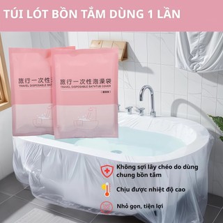 Set 5 Túi Miếng Bọc Lót Bồn Tắm Dùng 1 Lần Dày Dặn An Toàn, Tiện Lợi Khi Đi Du Lịch Công Tác Spa Khách Sạn - SUNND