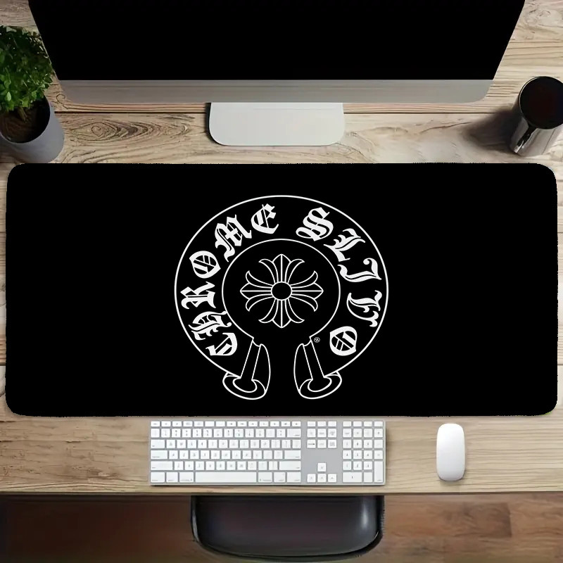Chrome Hearts Logo Miếng Lót Chuột In Nghệ Thuật Bàn Phím Máy Tính Bàn Phím Bàn (60x30cm / 80x40cm)