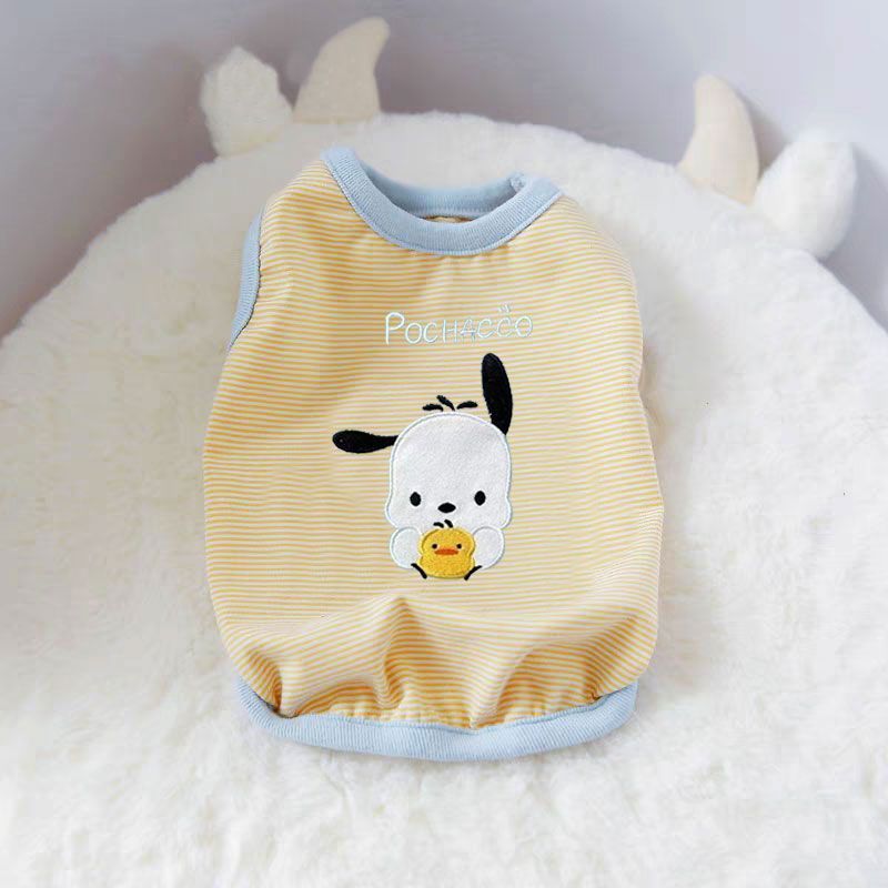 Mùa Xuân Mỏng Mùa Hè Quần Áo Thú Cưng Chó Mèo Vest Schnauzer Maltese Pomeranian Teddy Bichon Chống Trơn