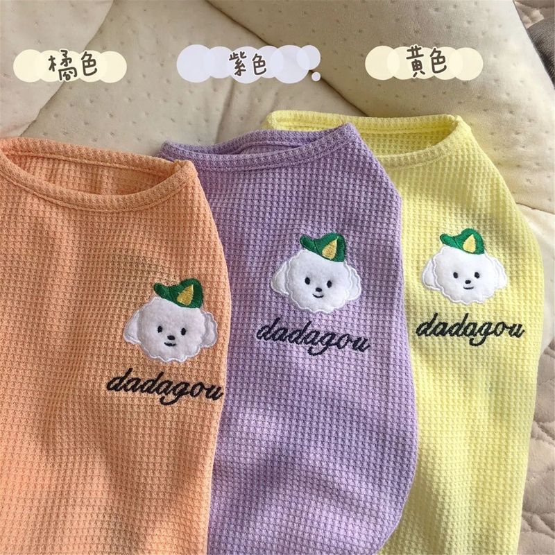 Mùa hè Mỏng Siêu Nhỏ Thoáng Khí Thú Cưng Vest Teddy Cat Tiếng Anh Ngắn Bichon Pomeranian Muppet Chó Quần Áo Đa Năng