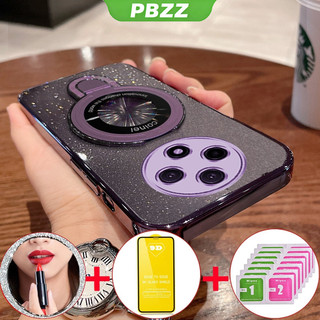 FOR ốp lưng Vỏ kính cường lực cho điện thoại POCO C75 5G REDMI 14C 5G, vỏ mềm silicone chống sốc, thiết kế mới, gương trang điểm trong suốt với giá đỡ SFMHZJ01