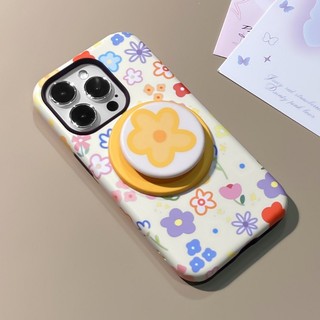 Ốp bảo vệ họa tiết in hình trái tim và hoa kiểu Dopamine cho iPhone 11 12promax 13pro15pro 15promax 14 14promax 14pro 16 pro max 16 plus 17 17promax ốp lưng hai trong một