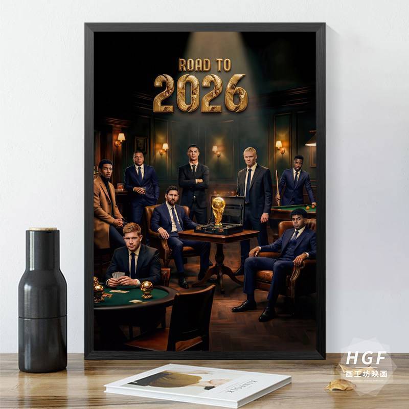 2026 FIFA World Cup USA Canada Mexico Poster Bóng Đá In Canvas Không Khung Nghệ Thuật Treo Tường