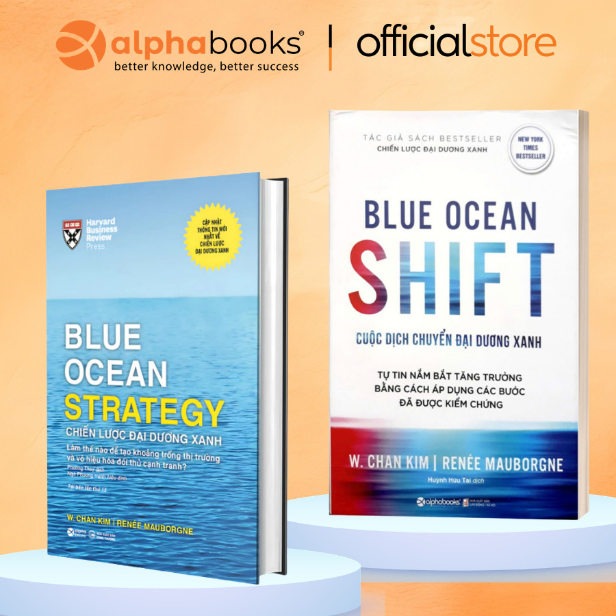 Sách - Lẻ/Combo: Chiến lược đại dương xanh (BC) + Cuộc dịch chuyển đại dương xanh (Alpha Books)