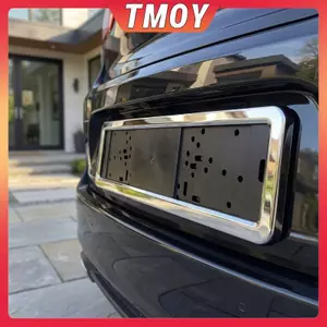 TMOY 1 Chiếc Tiêu Chuẩn Biển Số Thép Không Gỉ Khung Kim Loại Bao RU UA EU Biển Số Giá Đỡ Biển Số Giá Đỡ Gắn TMOY
