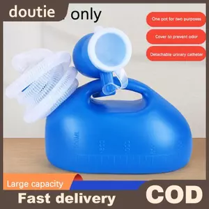 Doutie Vệ Sinh Cung Cấp Cho Ngoài Trời 2000ml Nhựa Nam Giường Bô Pee Bình Có Ống 160cm Di Động Pee Nước Tiểu Chai VN
