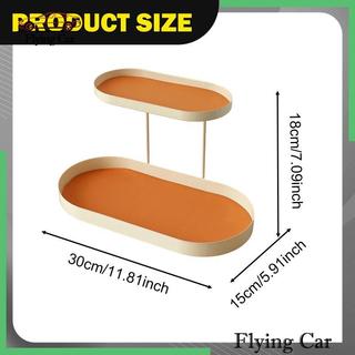 Trang Điểm Mỹ Phẩm Kệ Bảo Quản Sắt Da PU Vanity Khay Để Chải Vàng Phụ Kiện Phòng Tắm Bảo Quản