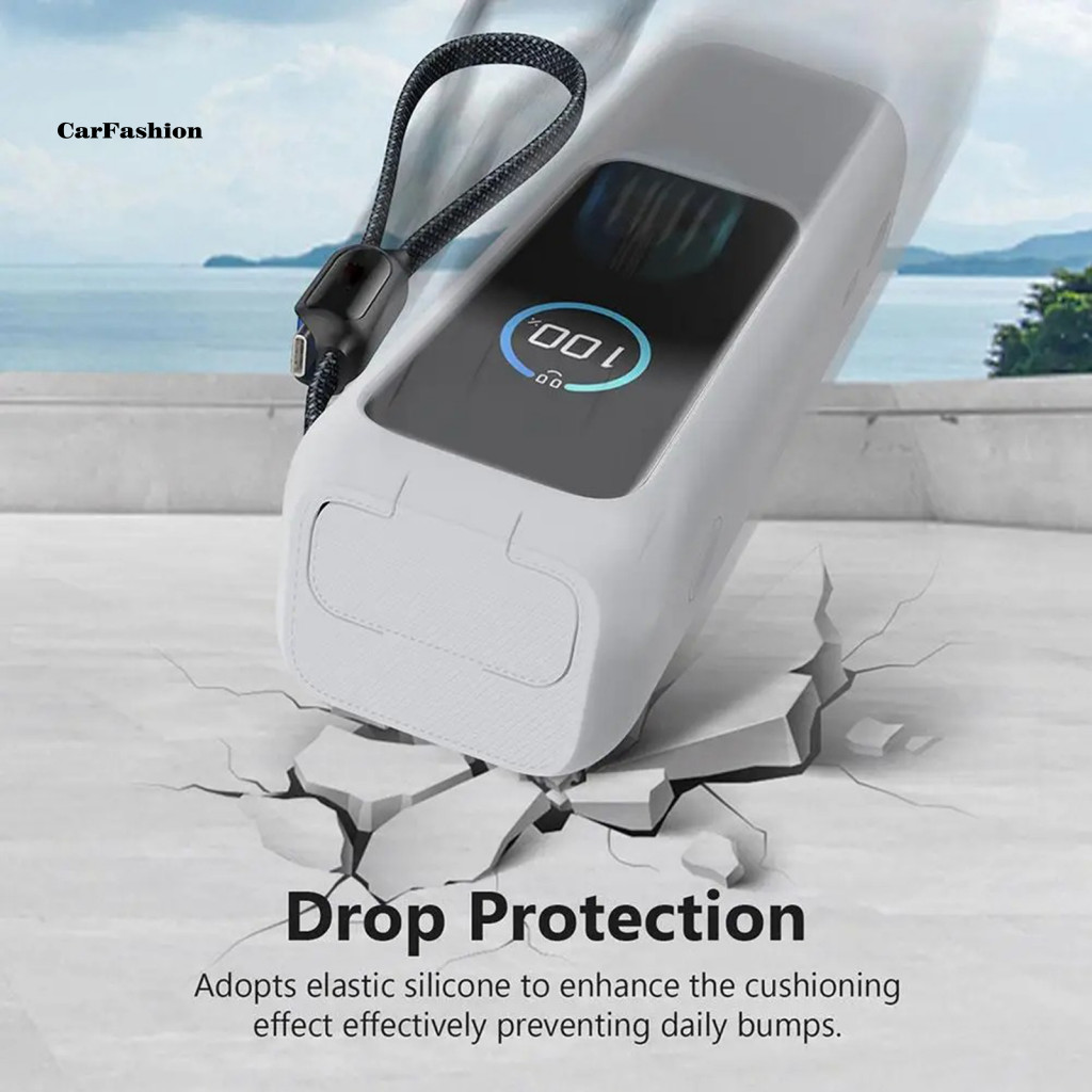 < CarFashion > Vỏ bảo vệ silicon di động bằng silicon cầm tay thoải mái cho Power Bank – Vỏ pin ngoài có tay cầm thoải mái mềm mại chống sốc và bền bỉ khi đi du lịch