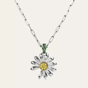 GD Cùng Phong Cách Kwon Ji-Dragon Daisy Vòng Cổ Ánh Sáng Sang Trọng Niche Cao Cấp Tính Khí Tất Cả Trận Đấu Cao Cấp C