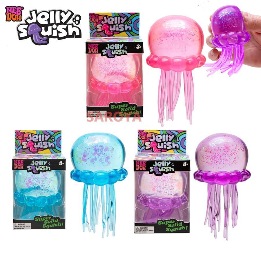 Schylling Nee Doh Jelly Squish Xanh Lấp Lánh Tím Hồng Squishy Thạch Sứa Đồ Chơi Cảm Giác Bóp Giảm Căng Thẳng saixit2vn