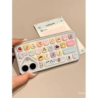 Ốp Điện Thoại Thích Hợp Cho iPhone Hoạt Hình Sáng Tạo Bàn Phím Ba Chiều Thích Hợp Cho iPhone17 / 16pro Vỏ Mềm 15 / 12 Vỏ Điện Thoại 14 / 13promax Vỏ Bảo Vệ Mềm ZGG6