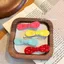 Kẹp tóc nơ màu tương phản Macaron