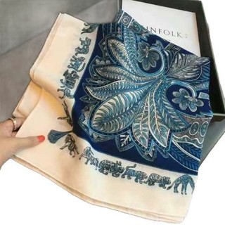 Khăn Vuông Lớn Fubao Rừng Nữ, Vải Lanh Cotton, Phù Hợp Thời Trang Xuân Thu