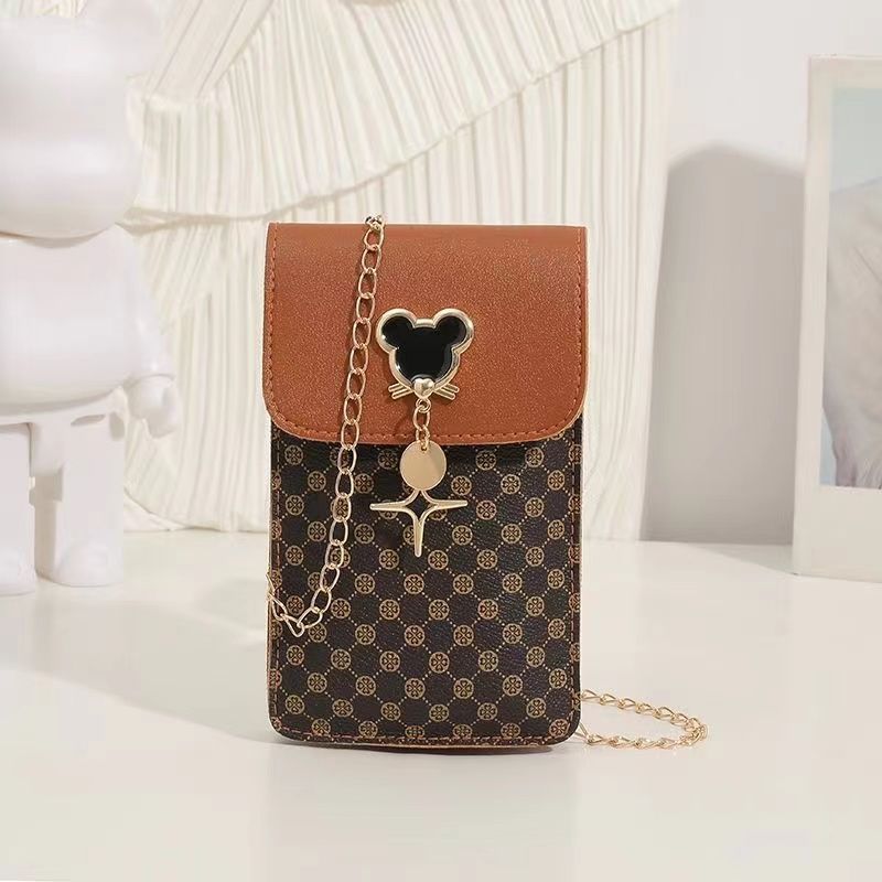 Dây Xích Túi Điện Thoại Di Động 2025 Phong Cách Mới Cao Cấp Phong Cách Phương Tây Mini Một Vai Messenger Túi Nhỏ Mùa Hè Nhẹ Nữ Túi