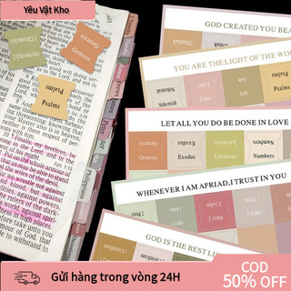 【COD】Nhãn dán chỉ số Kinh Thánh dành cho mọi lứa tuổi, phù hợp cho nhóm học tập và nghiên cứu Kinh Thánh tại nhà thờ.