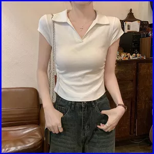 Áo Thun Crop Top Eugenia Tay Ngắn Phù Hợp Cho Hot Girl Mùa Hè