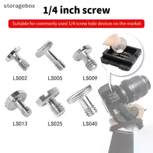 Bộ vít gắn chân máy máy ảnh 1/4 inch, bộ chuyển đổi Quick Release Plate cho DSLR