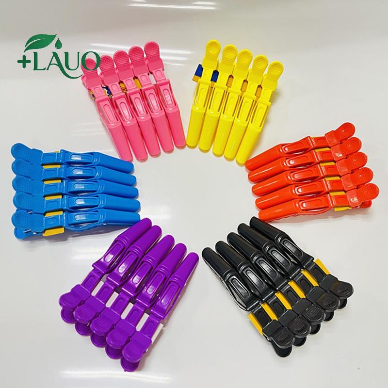 Kẹp tóc nhựa Springevenstar - Bộ 5 cái, phù hợp cho salon tạo mẫu tóc