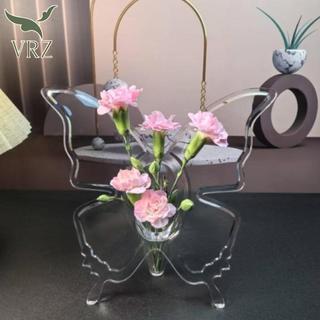 VRZ Trong Suốt Bướm Acrylic Bình Hoa Ba Chiều Hoa Sắp Xếp Phụ Kiện Bình Bướm Trang Trí Nhà Cửa HOT