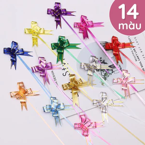 Nơ rút gói quà Combo 30 dây nơ chất lượng, dễ sử dụng cho trang trí Tết, gói quà và decor không gian
