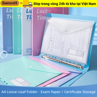 Thư mục tập tin ESSENCEH A4, Thư mục dữ liệu 3 lỗ PP, Màu chống bụi dung tích lớn Vòng chống nước Thư mục chất kết dính Học sinh Văn phòng phẩm