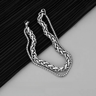 Vòng tay xương rồng hai lớp màu sắc bền lâu, phong cách tối giản dành cho nam