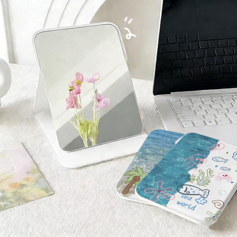 Các sinh vật nhỏ dưới biểnChất liệu bền đẹp, kiểu dáng hiện đại Gương trang điểm gấp cao cấp