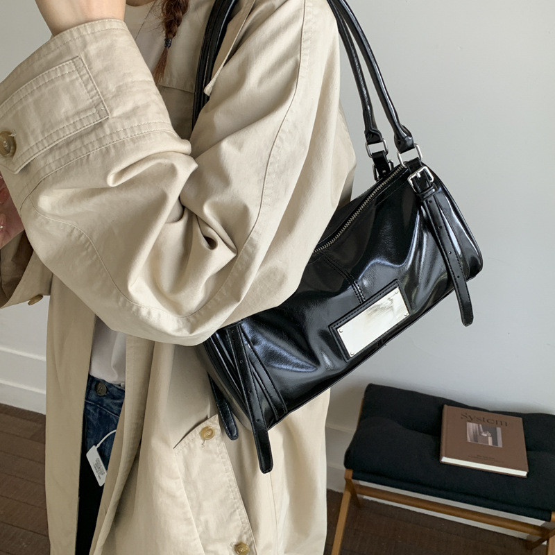 ANCO 2026 Mới Phong Cách Pháp Vintage Dầu Wax Da Bánh Bao Bánh Bao Nhỏ Xi lanh Du Lịch Vai Túi Xách Tay Đơn Túi Xách Tay Túi Xách Da Lỏng Túi Xách Tay