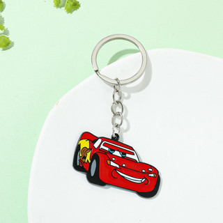 Disney Cartoon Anime  Lightning McQueen Toy Keychain Cute Red Car Jewelry Pendant Keying Acessories for Fans Friend Gift