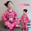 Bộ Đồ Ngủ Bé Gái Thu Đông Labu Dài Tay 90-140 Size SI09