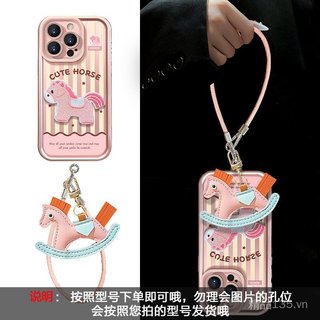 Thêu Pony Dây Thích Hợp Cho 17promax Vỏ Điện Thoại iphone15 Nữ Mới 16 Dễ Thương Chống Sốc 14
