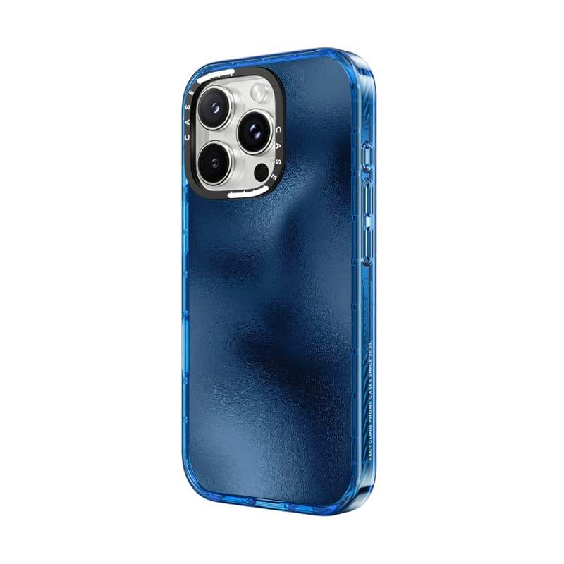 CASECASE X Xanh Biển Ốp Lưng Bầu Trời Màu Xanh Trong Suốt Cứng Hút Từ Tính Tác Động Cho Apple IPhone 12 13 14 15 16 17 Pro Max Air Plus Có Hộp