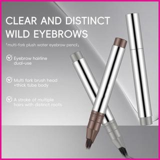 Bút lông mày 2 trong 1 Microfilling Bút chì lông mày lâu trôi Chống nhòe Đồ dùng làm đẹp Bút kẻ tóc chống thấm nước fotvn