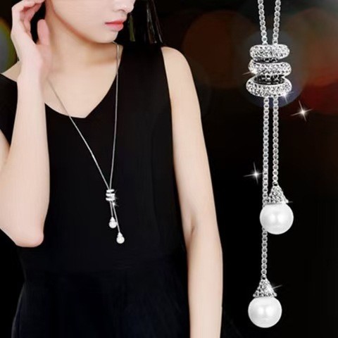Áo Len Dài Thời Trang Cho Nữ Thu Đông, Dây Chuyền và Phụ Kiện