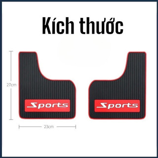 Bộ 2 tấm chắn bùn xe ô tô,chống nước bẩn,bàn đất bắn lên xe sire 43x23 và 27x23